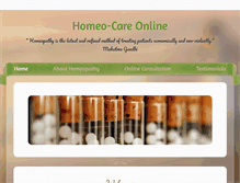 Tablet Screenshot of homeocareonline.com